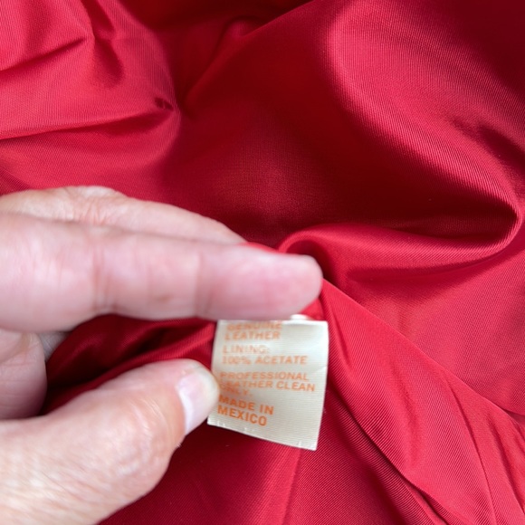 Vintage Leather Fringe Jacket M - Picture 7 of 10